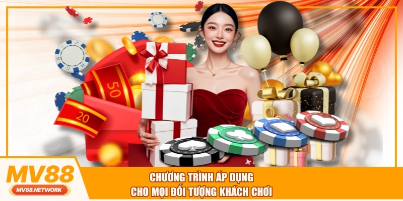 Chương trình áp dụng cho mọi đối tượng khách chơi